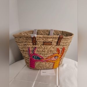 Llama Basket Tote  KURT GEIGER LONDON